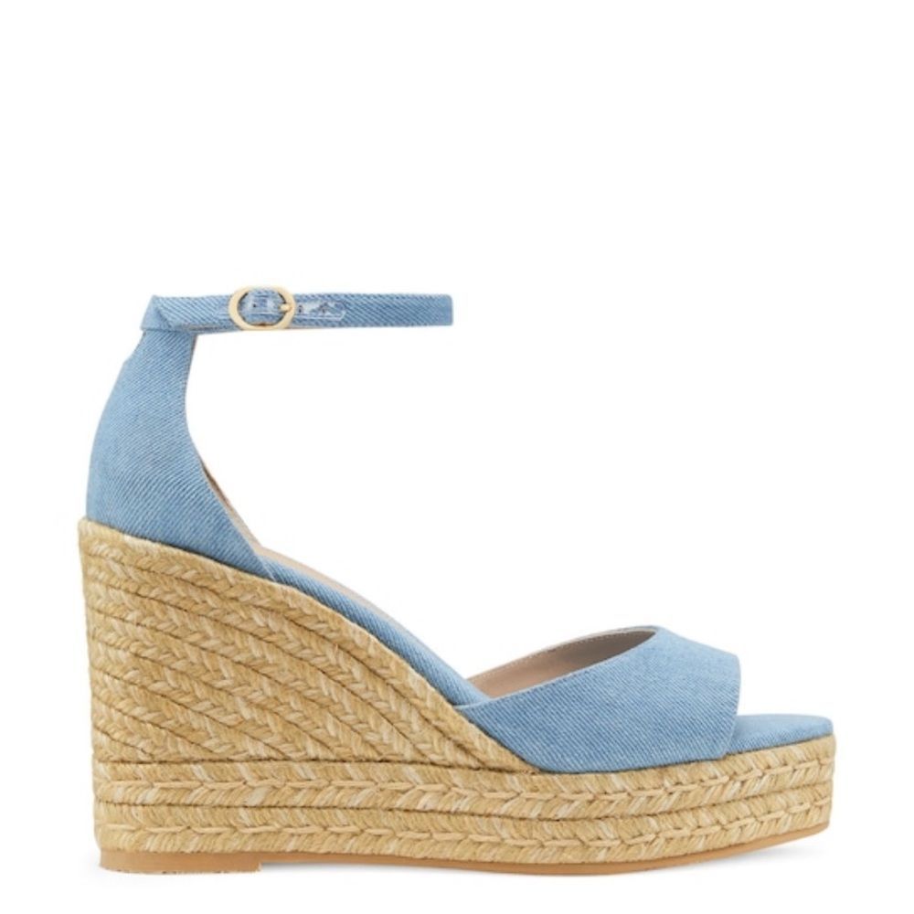 Stuart Weitzman Blue Wedges - Picture 6 of 10